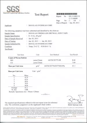 DOUGLAS Fiberglass Drywall Joint Tape