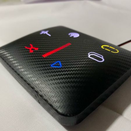 Dreidimensionale hyperbolische Kohlefaserstruktur, multifunktionales RGB-Touchpanel