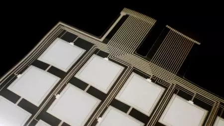 Soft, light-transmitting, ultra-thin, and can be designed on curved surface structures-Flexible touch sensors for swithces