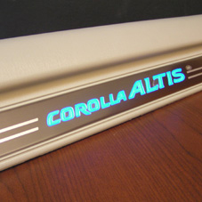 Placa de soleira de porta EL para carro