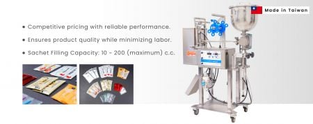 봉투 포장 기계 - Automatic sachet packaging machine