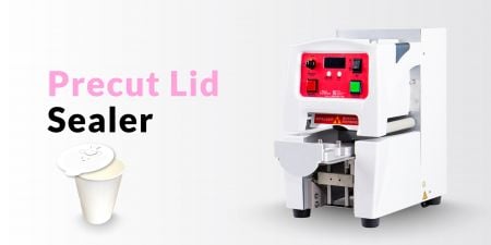 Precut Lid Sealing Machines - Suitable for precut paper cup lid sealing film.