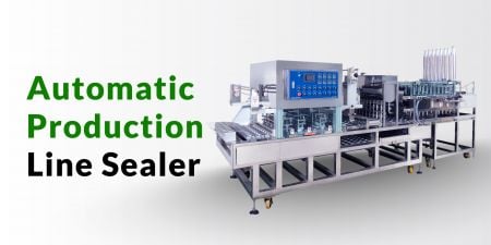 Automatic production line container sealers - Save your labour costs and increase the efficiency of production at the same time.