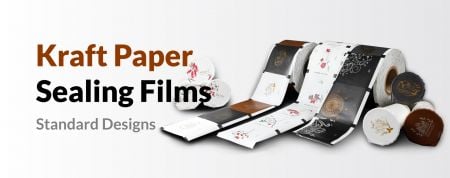 Filme de Selagem de Papel Kraft - Adequado para selar copos de papel de alta qualidade, como os usados para café e chá.