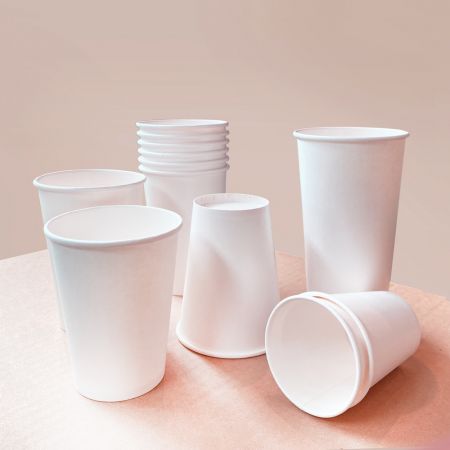 Vasos de papel sin plástico - tazas de papel libres de plástico