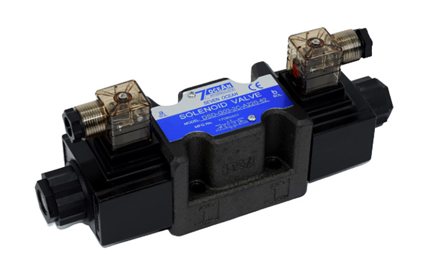 Válvula de control direccional accionada por solenoide DSD-G03, tipo caja de terminales de conducto.