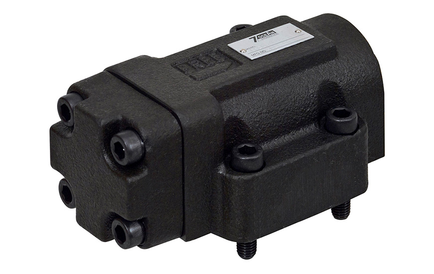 Válvula de retención operada por piloto.