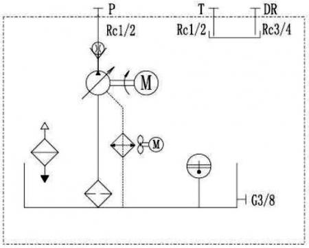 紧凑型油压单元系统油压回路图