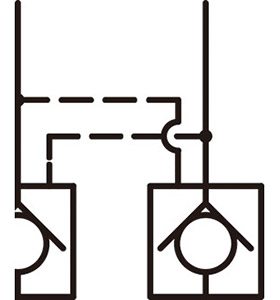 疊加式液控單向閥油壓符號