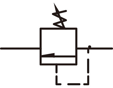 Símbolo Gráfico - MRV-02 - Válvula de Alívio de Pressão