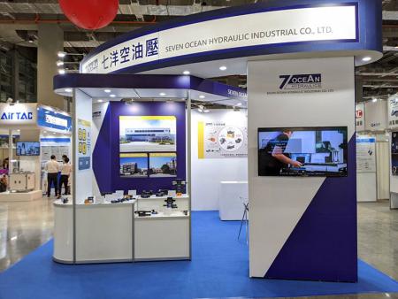 Seven Ocean HydraulicsTFPE 2020、TaiNEX 2のブース。