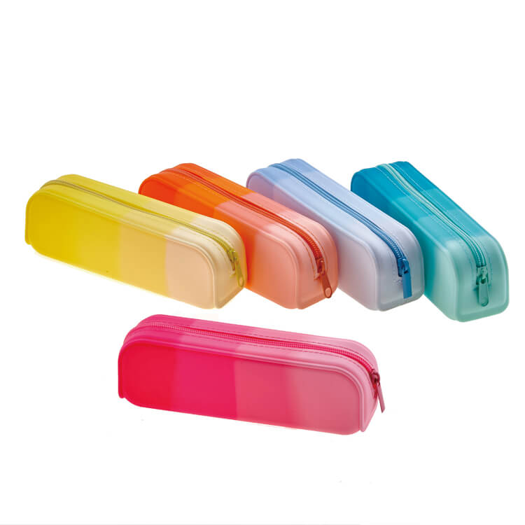 Gradient Silicon Pencil Case  Eco-friendly school stationery and