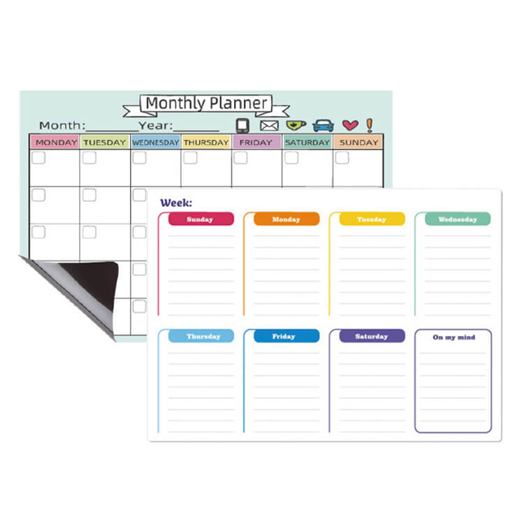 Lavagna adesiva – “Monthly Planner” – Oh!