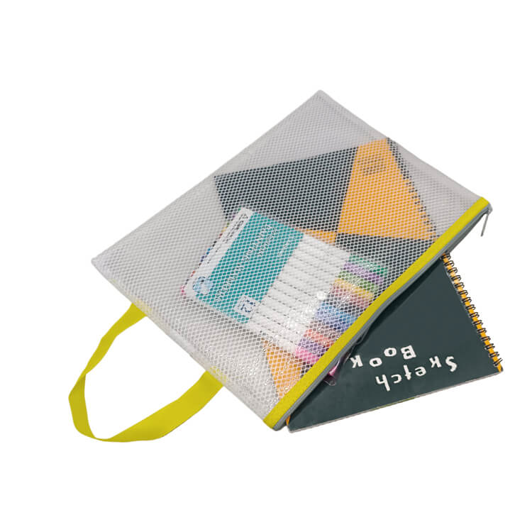 EVA Mesh Bag with Zipper - Waterproof Document Pouch | Leos'