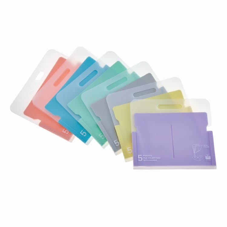 Portable Expanding File with 5 Pockets | Leos' OEM Manufacturing