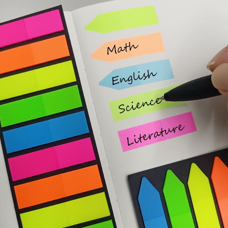 Transparent Sticky Arrow Tabs | Waterproof PET Index Tabs - Leos'