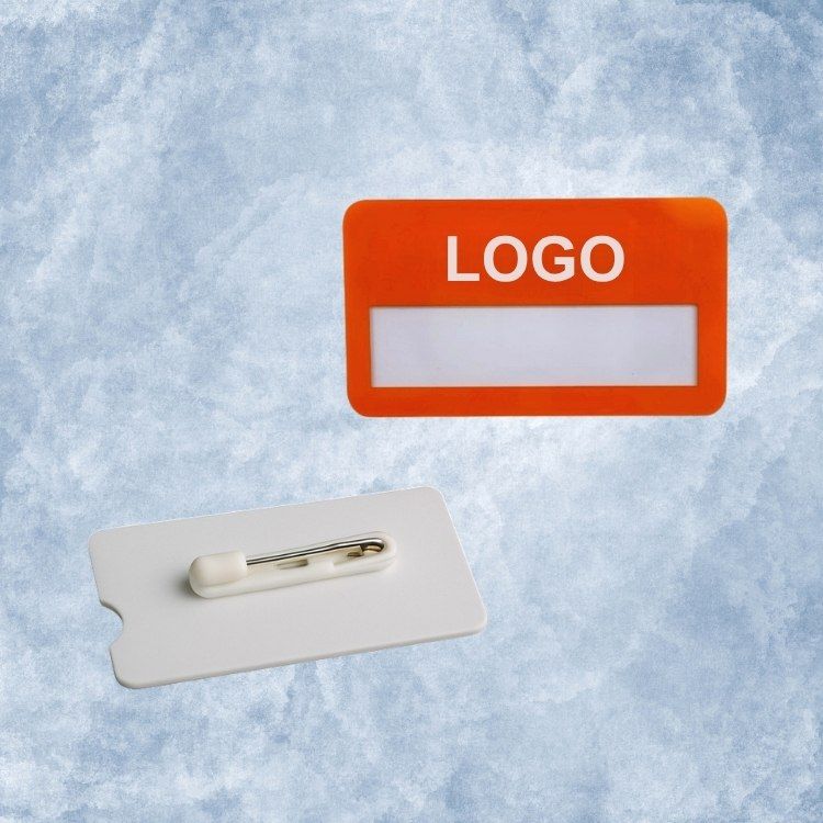 Pin Badge Rack Safety Pin Badge Holder | Clear Insert Name Tag - Leos' OEM