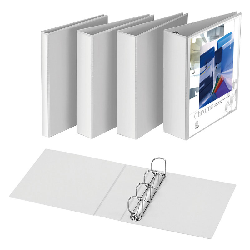 Linguette adesive trasparenti  Raccoglitori ad anelli superiori per scuole  e uffici - Essentials di cancelleria Leos