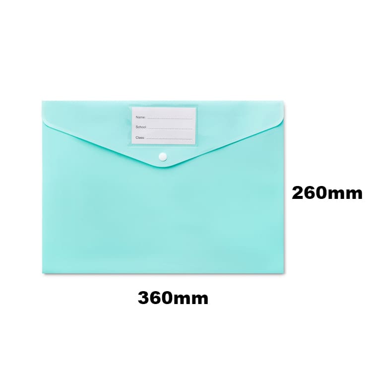 B4 Pastel Popper Wallet | Snap Document Folder - Leos' Taiwan OEM