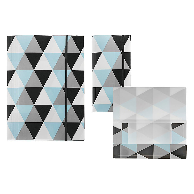 Flap Floder PP 3 Flap Folder with Elastic Closure | Leos' OEM Manufacturing