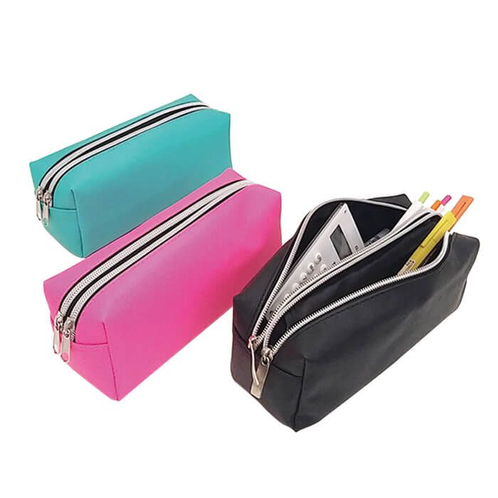 Attractive Spacious Pencil Case Pouch Pink Color Perfect for Office Staff