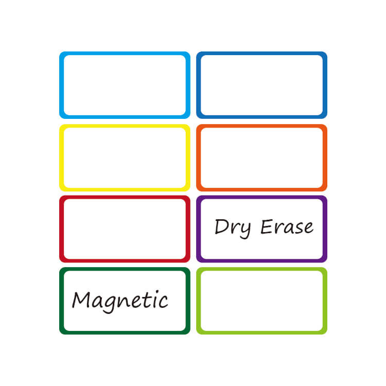 Etiqueta magnética borrable en seco  Personaliza tu aprendizaje:  suministros escolares personalizables para cada estudiante