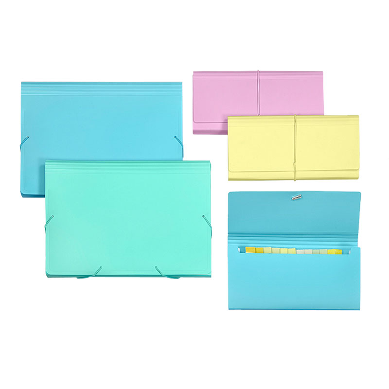 Pastel A4 Expanding File Folders 13 Pockets | Leos' OEM Manufacturer