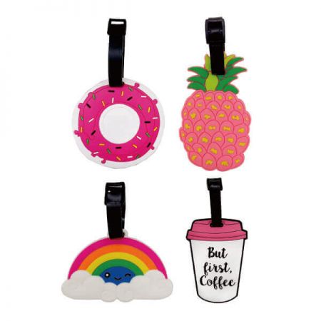 Luggage Tag - Fully bendable and flexible PVC and silicone material of suitcase tags help prevent breaking or losing your tags
