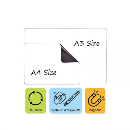 Foglio magnetico per lavagna bianca
