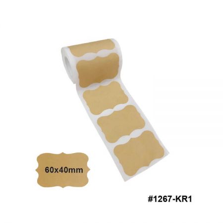 Rotolo di etichette adesive Kraft