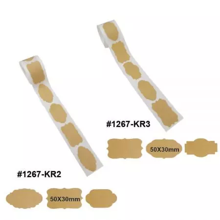 Rotolo di etichette adesive Kraft