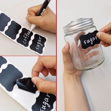 Kara tahta etiket çıkartma rulosu