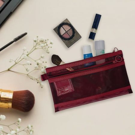 Сетчатая текстурированная сумка на молнии