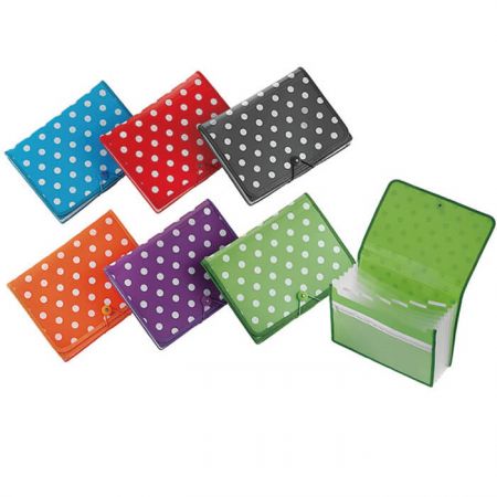 PP Desktop Expanding File - Polka Dot Desktop Expanding File