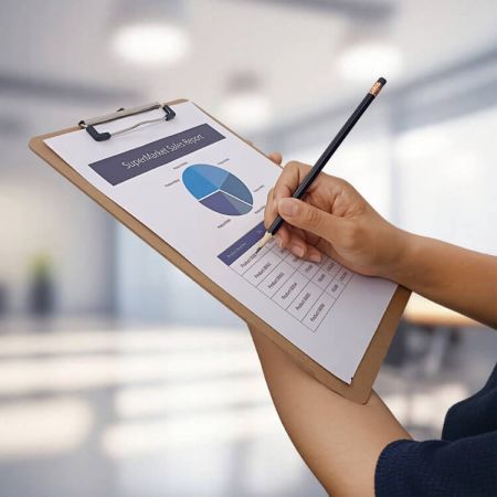 ハンギングループ付きクリップボード