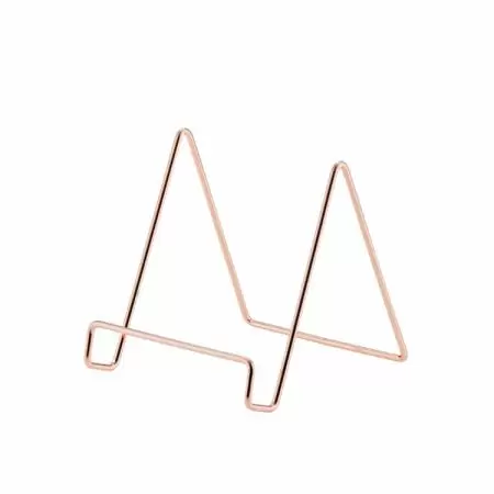 Rose Gold Laptop Holder - A Sturdy Display Perfect for showcasing plates, books, and laptops