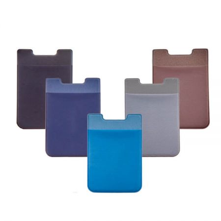 PU Phone Card Holder - This phone pocket for credit cards is a strong attachment to the surface of your phone