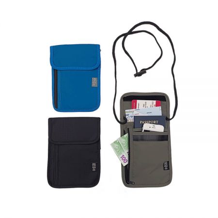 Porta billetera de cuello para viajes