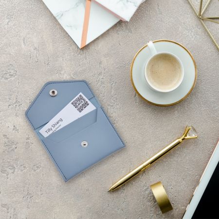 2つのポケット付きPUレザーカードウォレット