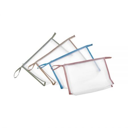 A4 EVA Mesh Bag - The EVA mesh pouch includes a 70mm gusset which is able to accommodate large books and documents