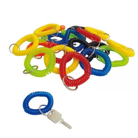 Porte-clés en spirale pour bracelet