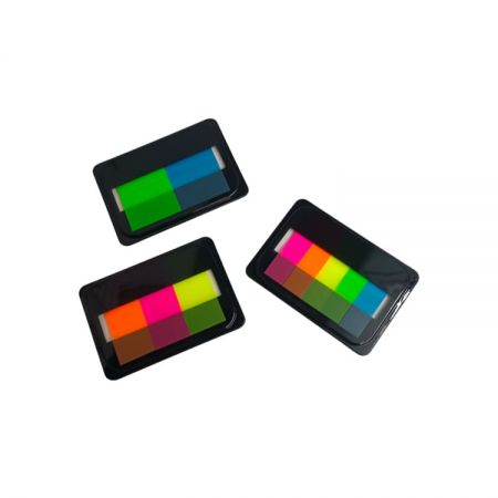 כרטיסי אינדקס סימני עמוד - פתק הדבק שקוף בצבעים