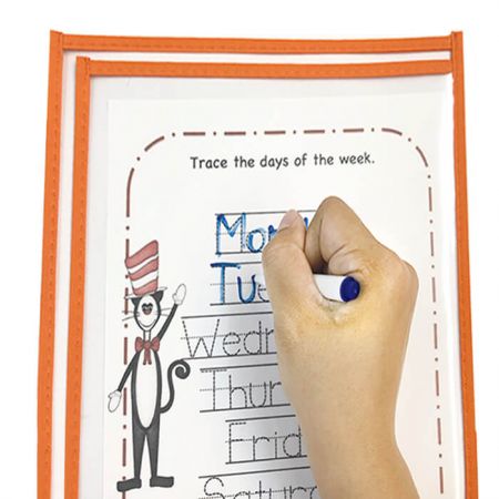 Карманы для стираемых маркеров с левой загрузкой