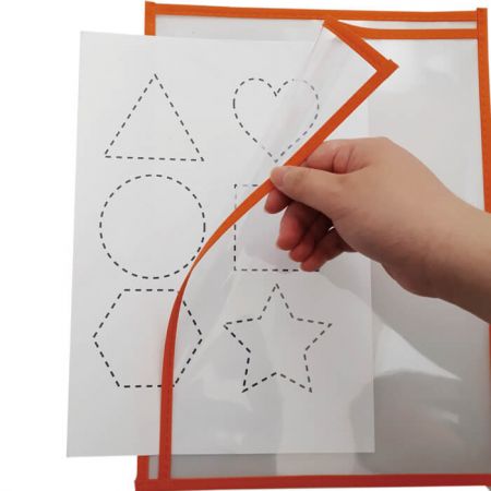 Карманы для стираемых маркеров с левой загрузкой