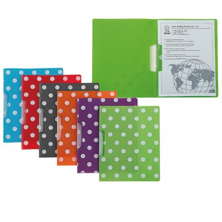 PP Swing Clip File - Polka Dot Swing Clip File