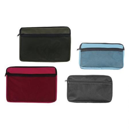 STOBOK Astuccio Portapenne Con Serratura A Combinazione - Organizer In Tessuto Oxford E EVA, Trasparente, Con Manico E Scomparti - Per Scuola, Ufficio, Viaggio