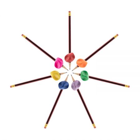 אחיזת עיפרון במגוון צבעים