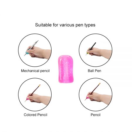 指の位置を改善するためのでこぼこ鉛筆ホルダー