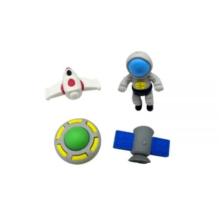 3D Astronaut Erasers - 3D Rocket Erasers