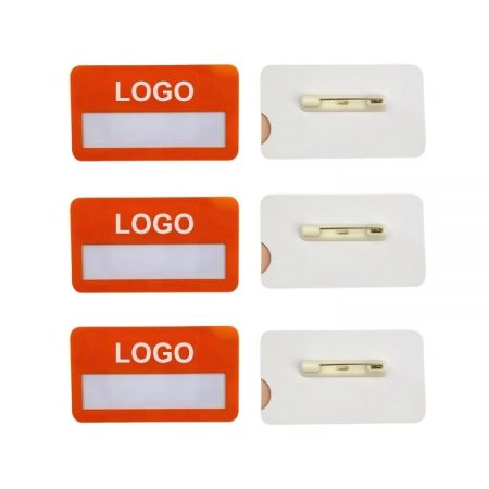 Значок с карманом для карточки для идентификации сотрудников